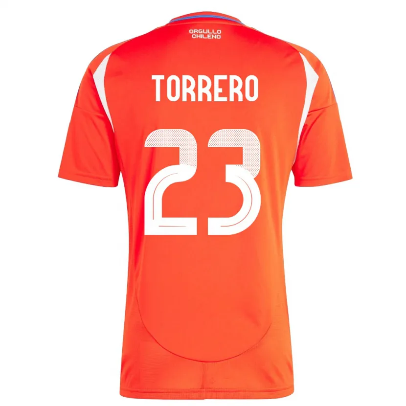 Danxen Mujer Camiseta Chile Ryann Torrero #23 Rojo 1ª Equipación 24-26 La Camisa México