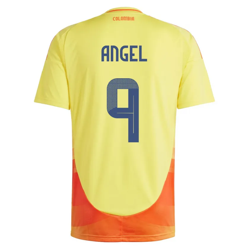 Danxen Mujer Camiseta Colombia Tomás Ángel #9 Amarillo 1ª Equipación 24-26 La Camisa México