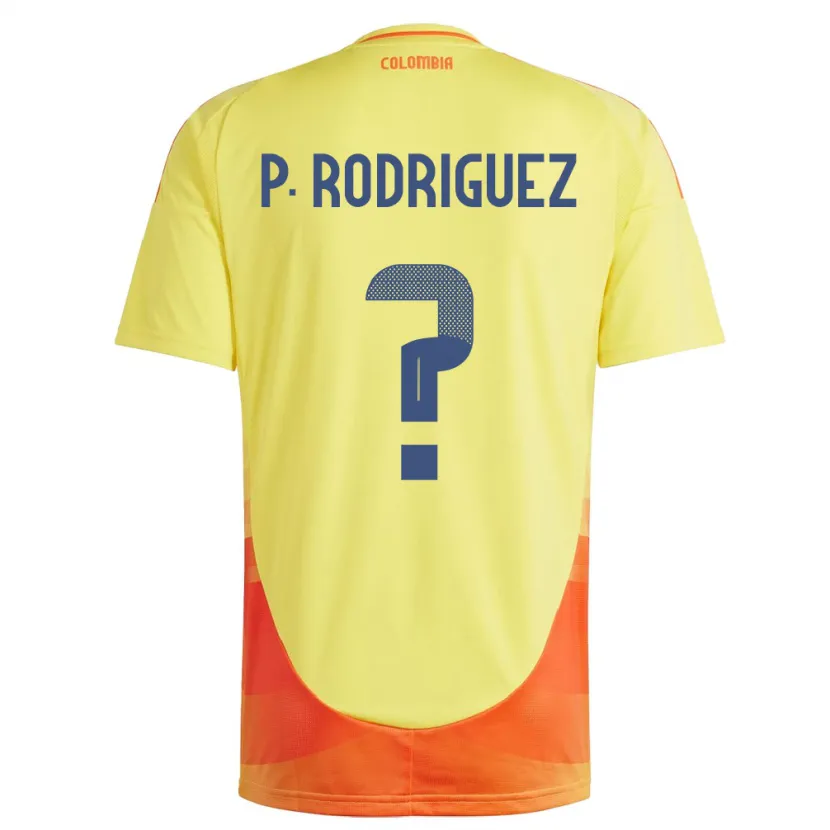 Danxen Mujer Camiseta Colombia Pedro Rodríguez #0 Amarillo 1ª Equipación 24-26 La Camisa México