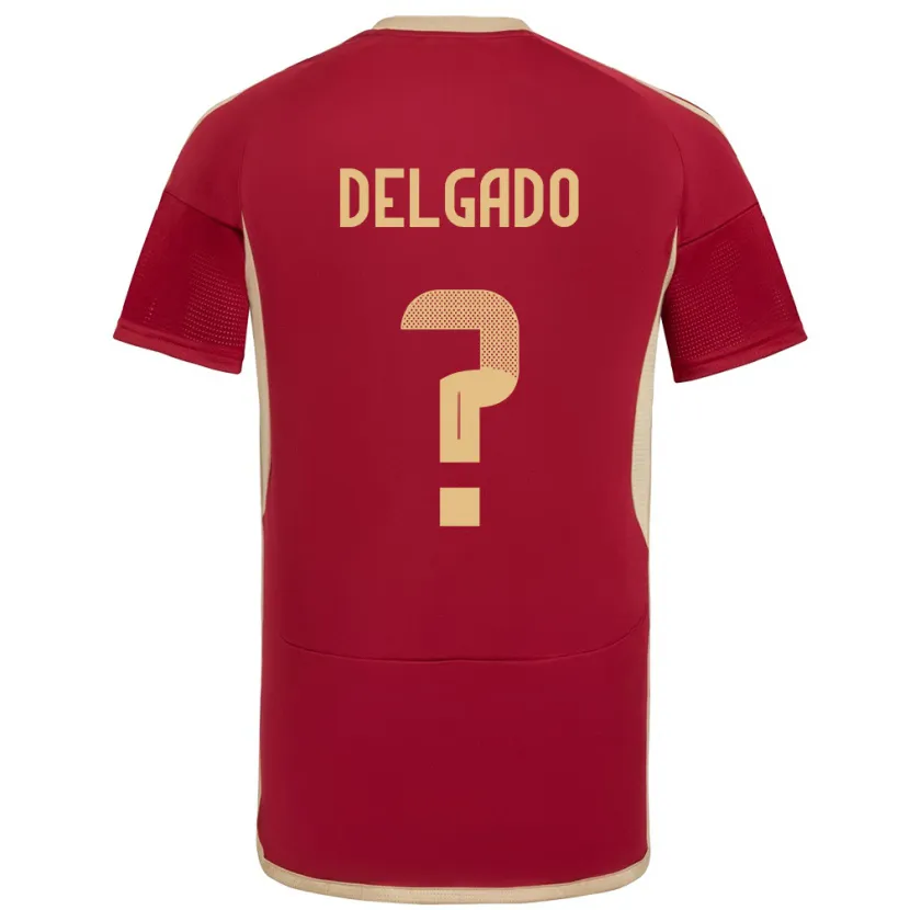 Danxen Mujer Camiseta Venezuela Álex Delgado #0 Borgoña 1ª Equipación 24-26 La Camisa México