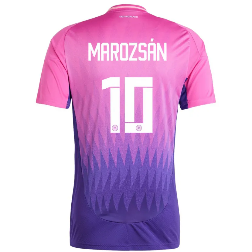 Danxen Mujer Camiseta Alemania Dzsenifer Marozsan #10 Rosado Morado 2ª Equipación 24-26 La Camisa México
