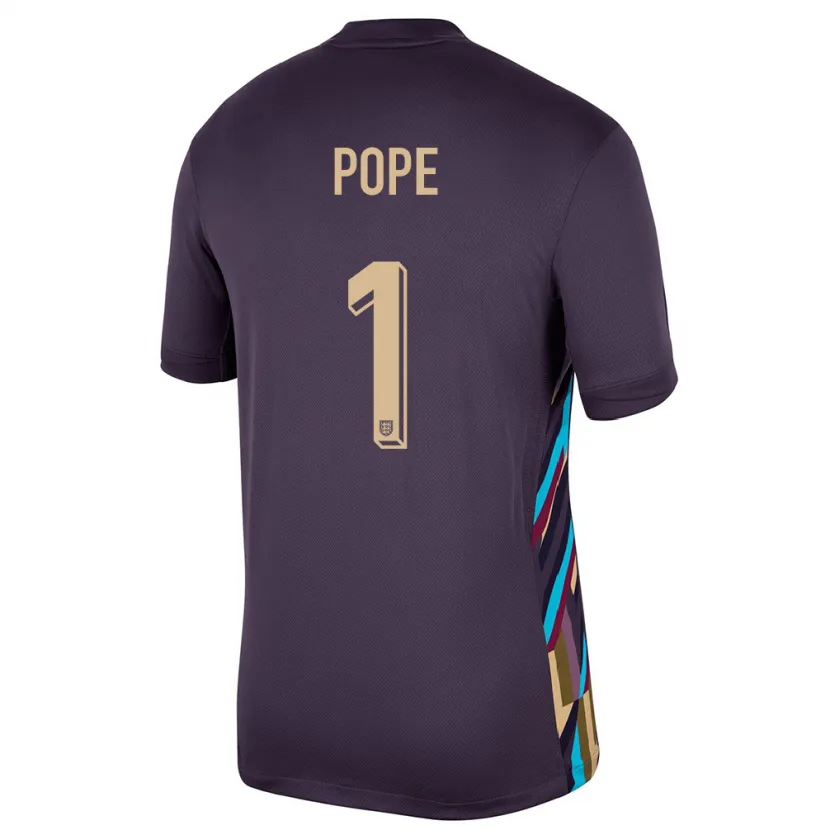 Danxen Mujer Camiseta Inglaterra Nick Pope #1 Pasa Oscura 2ª Equipación 24-26 La Camisa México