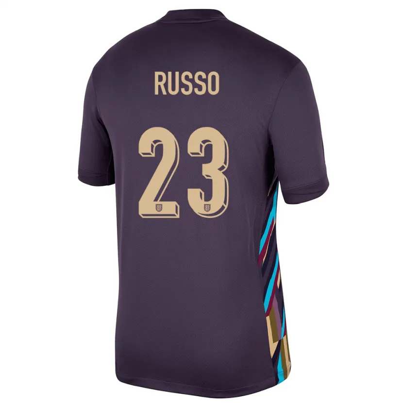 Danxen Mujer Camiseta Inglaterra Alessia Russo #23 Pasa Oscura 2ª Equipación 24-26 La Camisa México