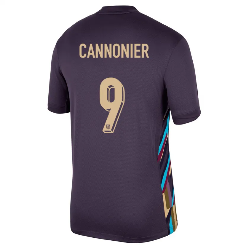 Danxen Mujer Camiseta Inglaterra Oakley Cannonier #9 Pasa Oscura 2ª Equipación 24-26 La Camisa México