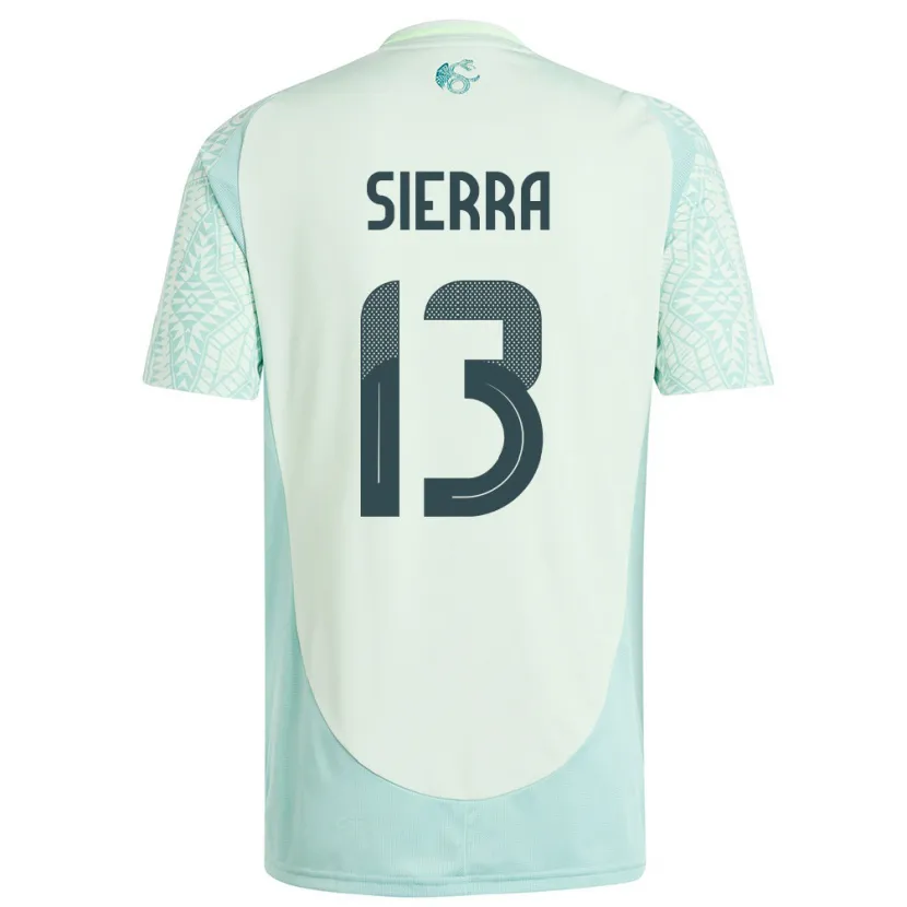Danxen Mujer Camiseta México Bianca Sierra #13 Lino Verde 2ª Equipación 24-26 La Camisa México