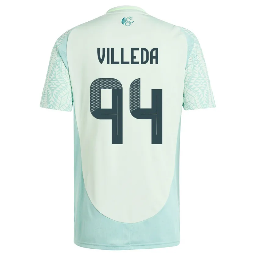Danxen Mujer Camiseta México Melany Villeda #94 Lino Verde 2ª Equipación 24-26 La Camisa México
