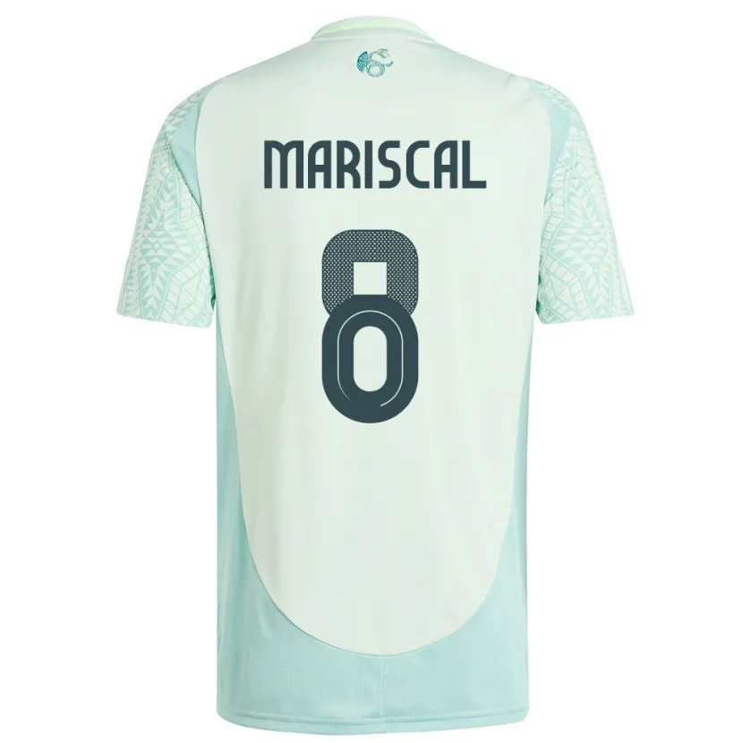 Danxen Mujer Camiseta México Salvador Mariscal #8 Lino Verde 2ª Equipación 24-26 La Camisa México