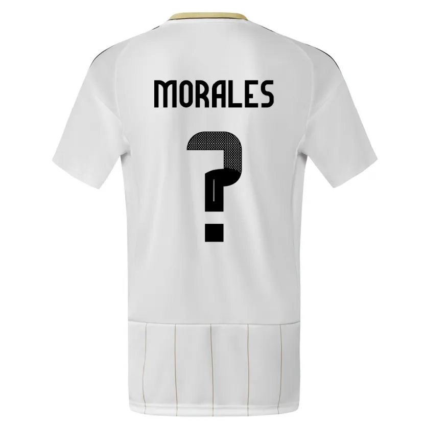 Danxen Mujer Camiseta Costa Rica Bryan Morales #0 Blanco 2ª Equipación 24-26 La Camisa México