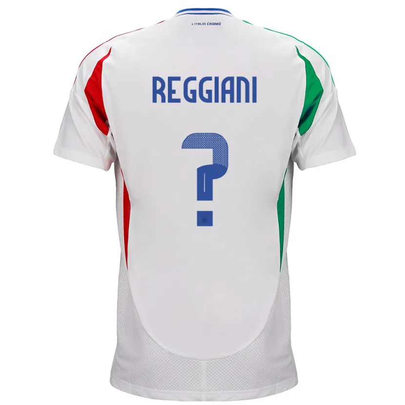 Danxen Mujer Camiseta Italia Luca Reggiani #0 Blanco 2ª Equipación 24-26 La Camisa México