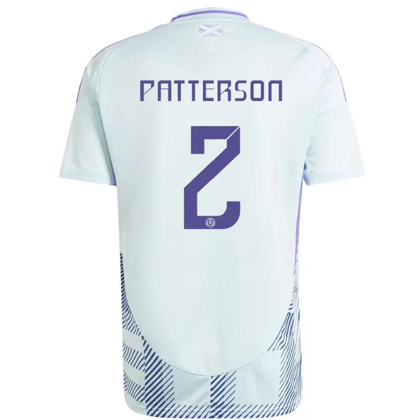 Danxen Mujer Camiseta Escocia Nathan Patterson #2 Azul Menta Claro 2ª Equipación 24-26 La Camisa México