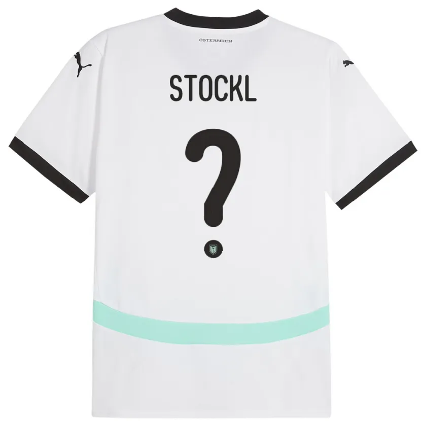 Danxen Mujer Camiseta Austria Lars Stöckl #0 Blanco 2ª Equipación 24-26 La Camisa México