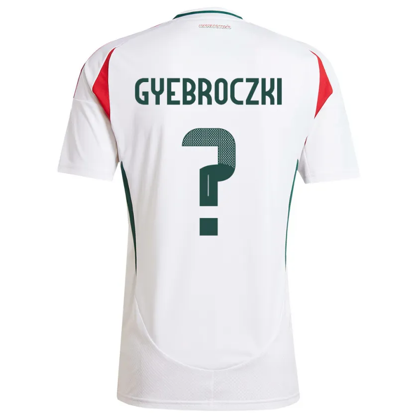 Danxen Mujer Camiseta Hungría Dávid Gyebróczki #0 Blanco 2ª Equipación 24-26 La Camisa México