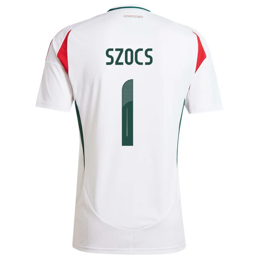 Danxen Mujer Camiseta Hungría Réka Szőcs #1 Blanco 2ª Equipación 24-26 La Camisa México