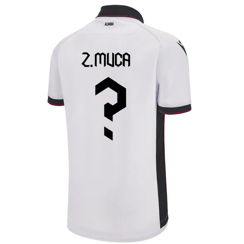 Danxen Mujer Camiseta Albania Zylyf Muça #0 Blanco 2ª Equipación 24-26 La Camisa México