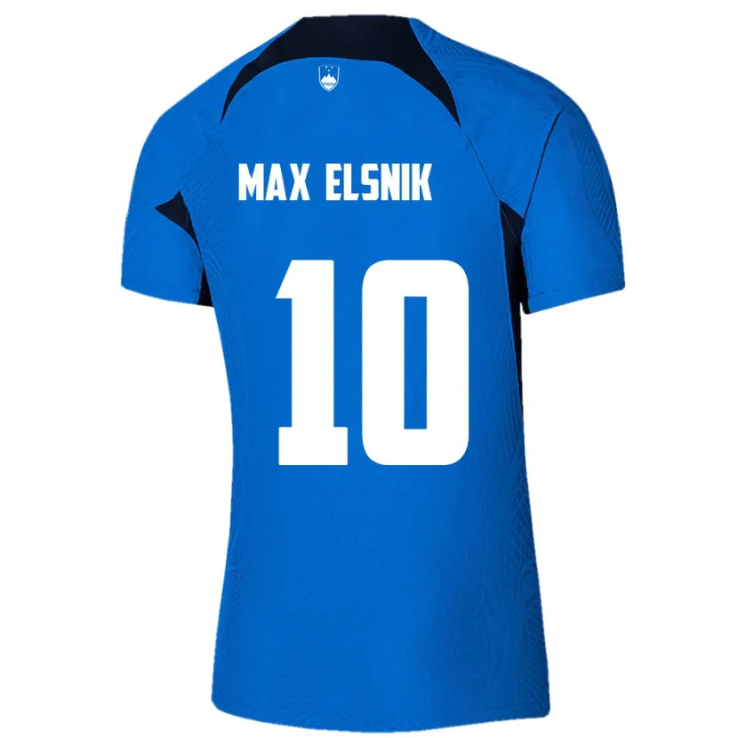 Danxen Mujer Camiseta Eslovenia Timi Max Elsnik #10 Azul 2ª Equipación 24-26 La Camisa México