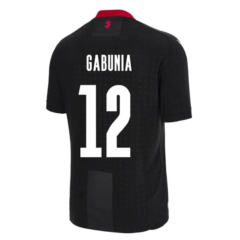 Danxen Mujer Camiseta Georgia Tatia Gabunia #12 Negro 2ª Equipación 24-26 La Camisa México