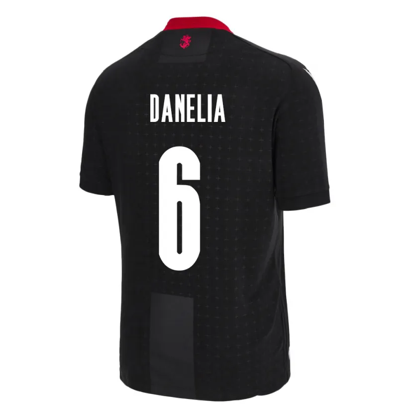 Danxen Mujer Camiseta Georgia Natia Danelia #6 Negro 2ª Equipación 24-26 La Camisa México