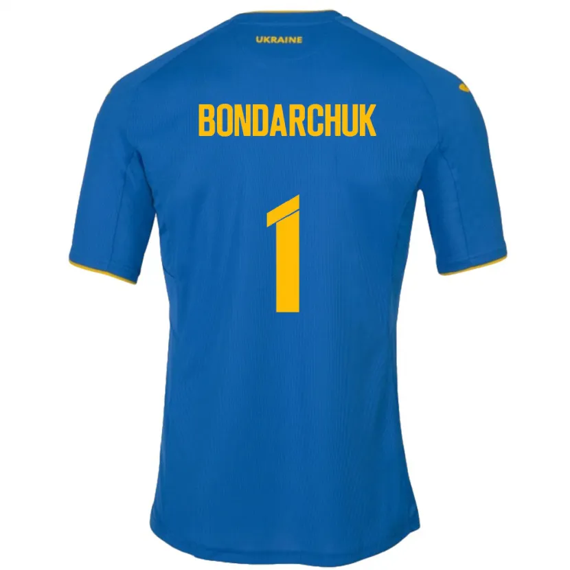 Danxen Mujer Camiseta Ucrania Daryna Bondarchuk #1 Azul 2ª Equipación 24-26 La Camisa México