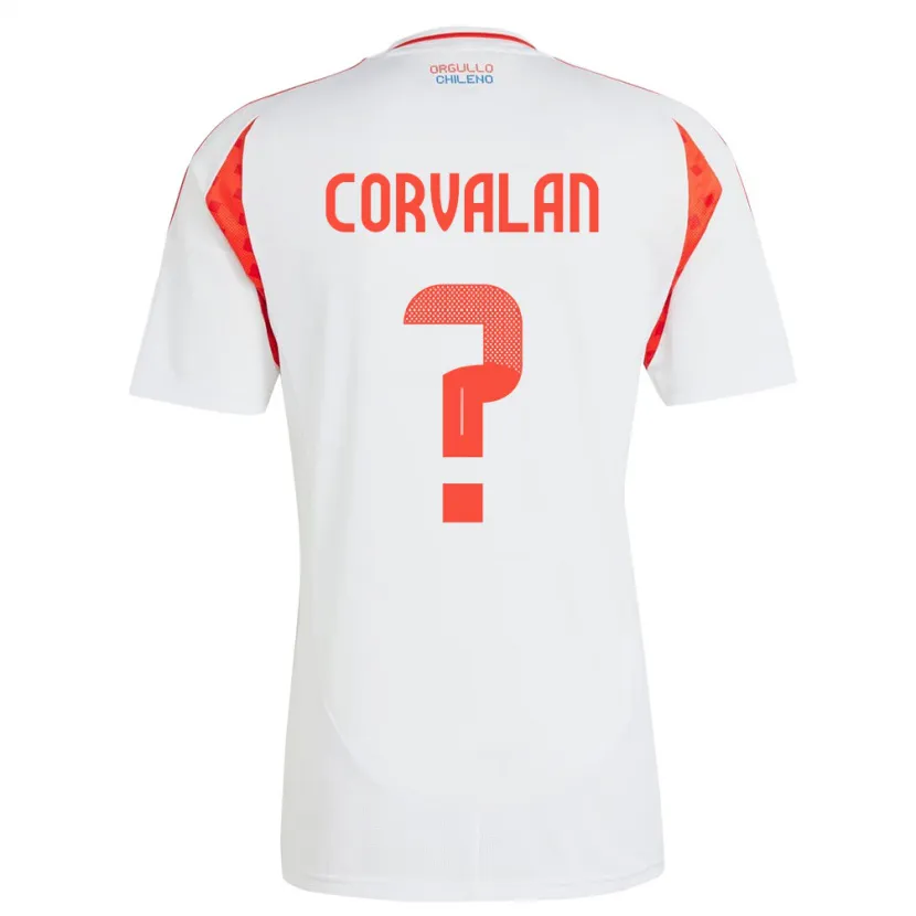 Danxen Mujer Camiseta Chile Elisa Corvalan #0 Blanco 2ª Equipación 24-26 La Camisa México