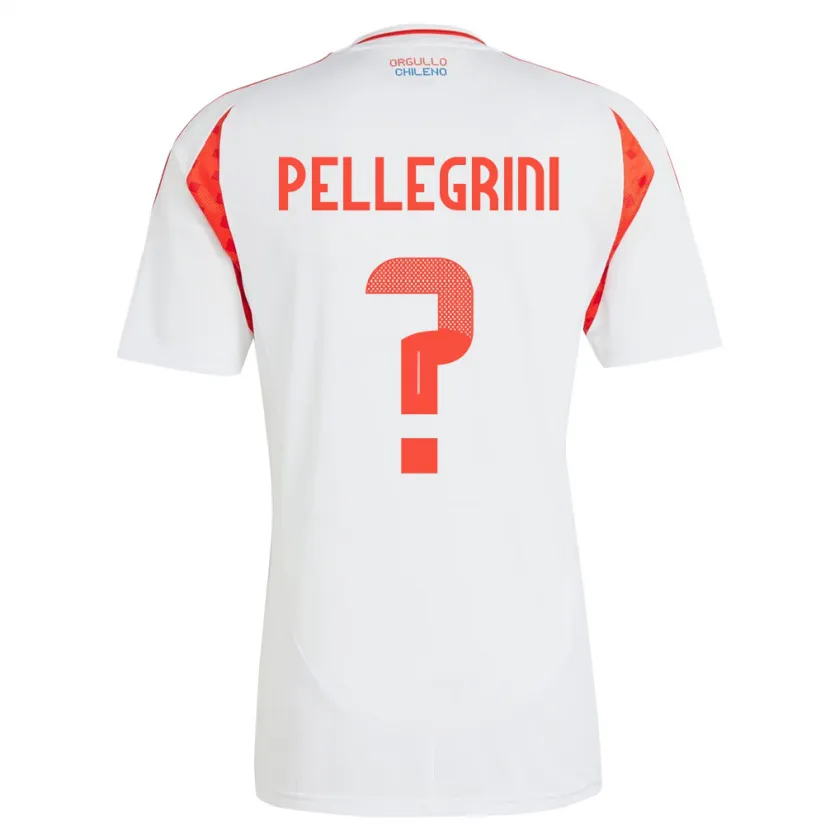 Danxen Mujer Camiseta Chile Maya Pellegrini #0 Blanco 2ª Equipación 24-26 La Camisa México