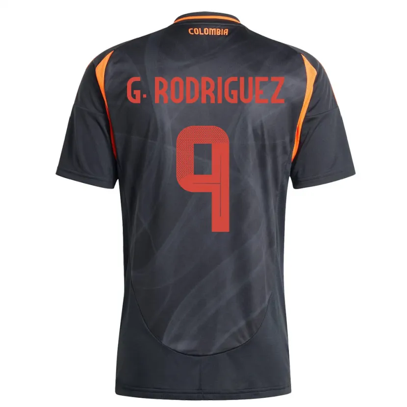 Danxen Mujer Camiseta Colombia Gabriela Rodríguez #9 Negro 2ª Equipación 24-26 La Camisa México