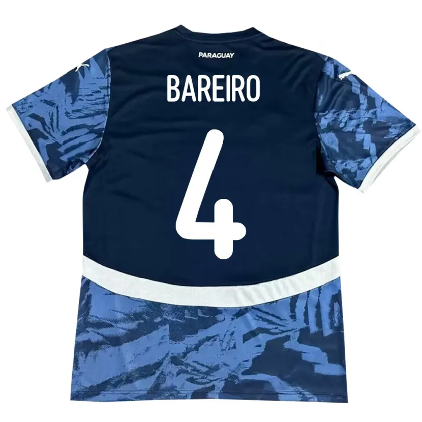 Danxen Mujer Camiseta Paraguay Daysy Bareiro #4 Azul 2ª Equipación 24-26 La Camisa México