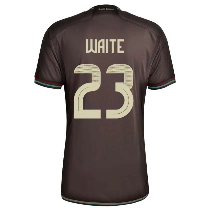 Danxen Mujer Camiseta Jamaica Jahmali Waite #23 Marrón Noche 2ª Equipación 24-26 La Camisa México