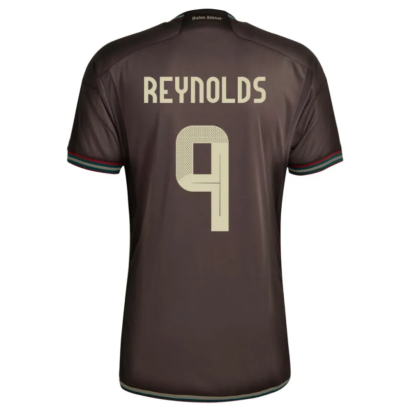 Danxen Mujer Camiseta Jamaica Fabian Reynolds #9 Marrón Noche 2ª Equipación 24-26 La Camisa México