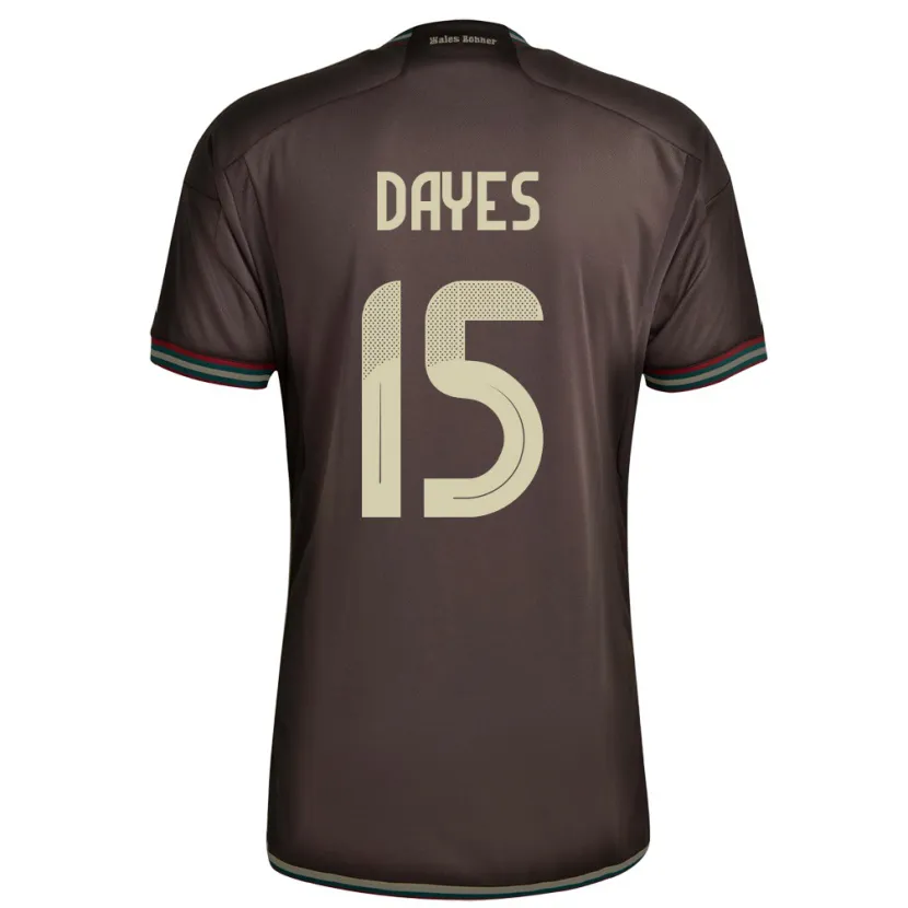 Danxen Mujer Camiseta Jamaica Mikayla Dayes #15 Marrón Noche 2ª Equipación 24-26 La Camisa México