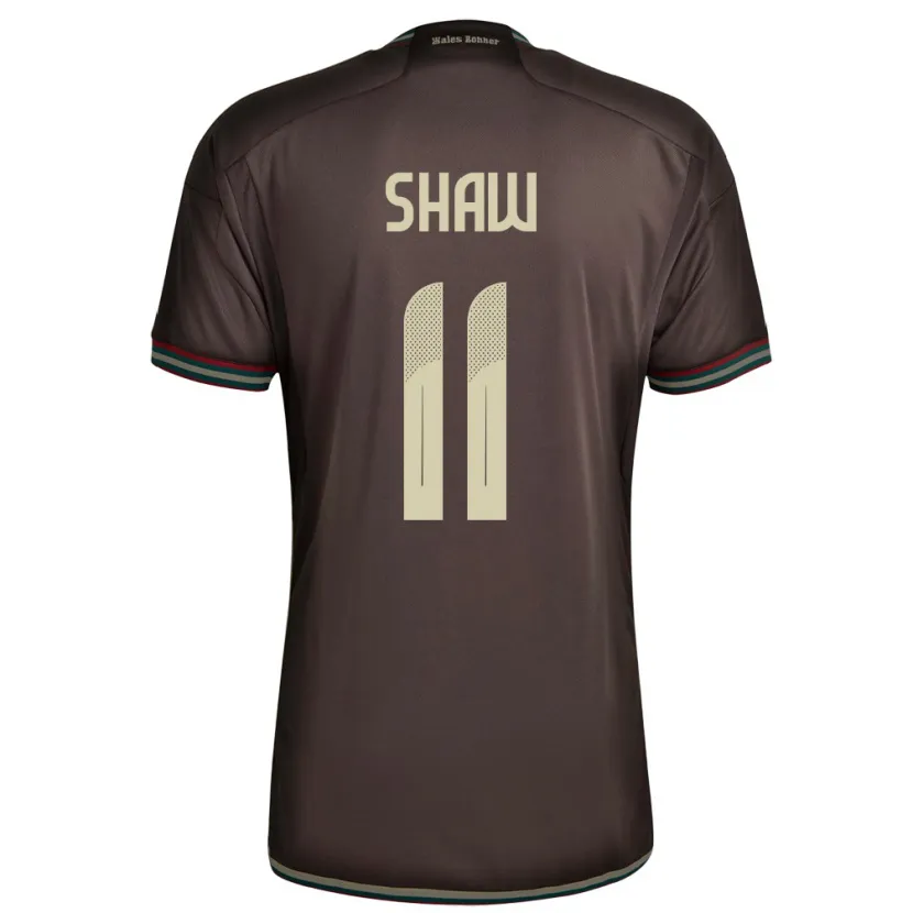 Danxen Mujer Camiseta Jamaica Khadija Shaw #11 Marrón Noche 2ª Equipación 24-26 La Camisa México