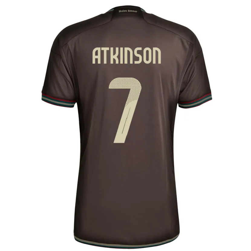 Danxen Mujer Camiseta Jamaica Natoya Atkinson #7 Marrón Noche 2ª Equipación 24-26 La Camisa México