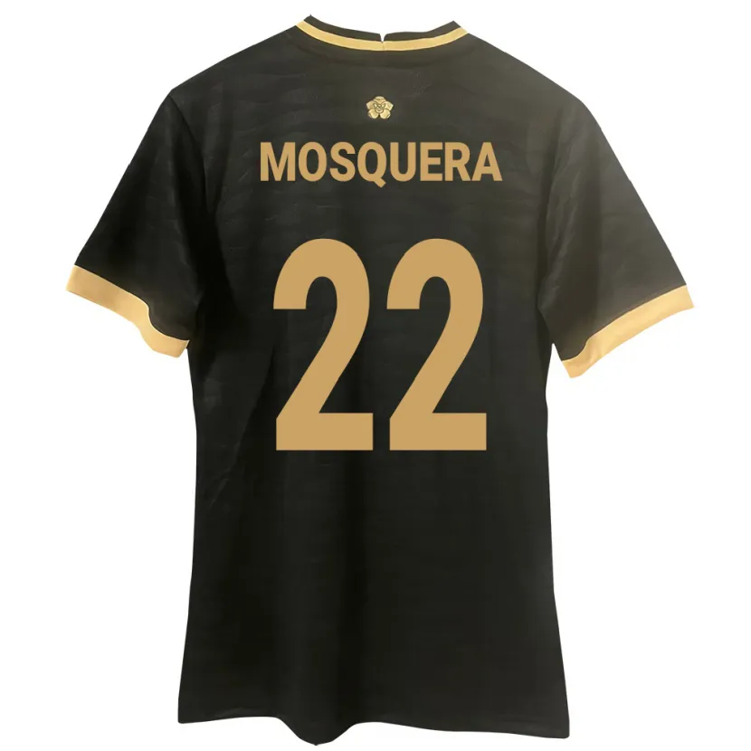 Danxen Mujer Camiseta Panamá Orlando Mosquera #22 Negro 2ª Equipación 24-26 La Camisa México