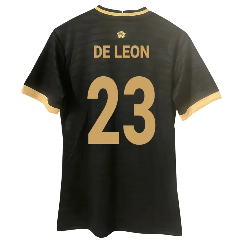 Danxen Mujer Camiseta Panamá Yerenis De León #23 Negro 2ª Equipación 24-26 La Camisa México