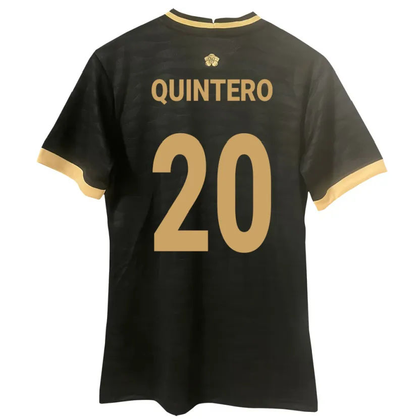 Danxen Mujer Camiseta Panamá Aldrith Quintero #20 Negro 2ª Equipación 24-26 La Camisa México