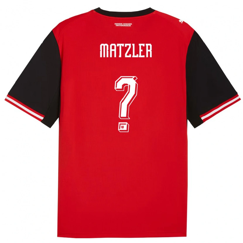 Danxen Niño Camiseta Austria Leo Mätzler #0 Negro Blanco 1ª Equipación 26-28 La Camisa México