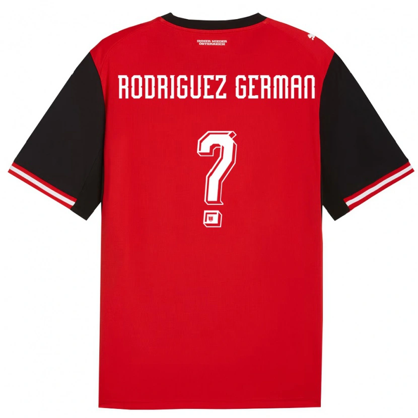 Danxen Niño Camiseta Austria Ryan Rodriguez German #0 Negro Blanco 1ª Equipación 26-28 La Camisa México