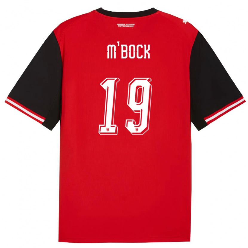 Danxen Niño Camiseta Austria Joseph M'bock #19 Negro Blanco 1ª Equipación 26-28 La Camisa México