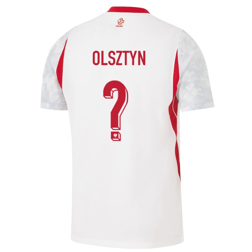 Danxen Niño Camiseta Polonia Aleks Olsztyn #0 Blanco Rojo Gris 1ª Equipación 26-28 La Camisa México