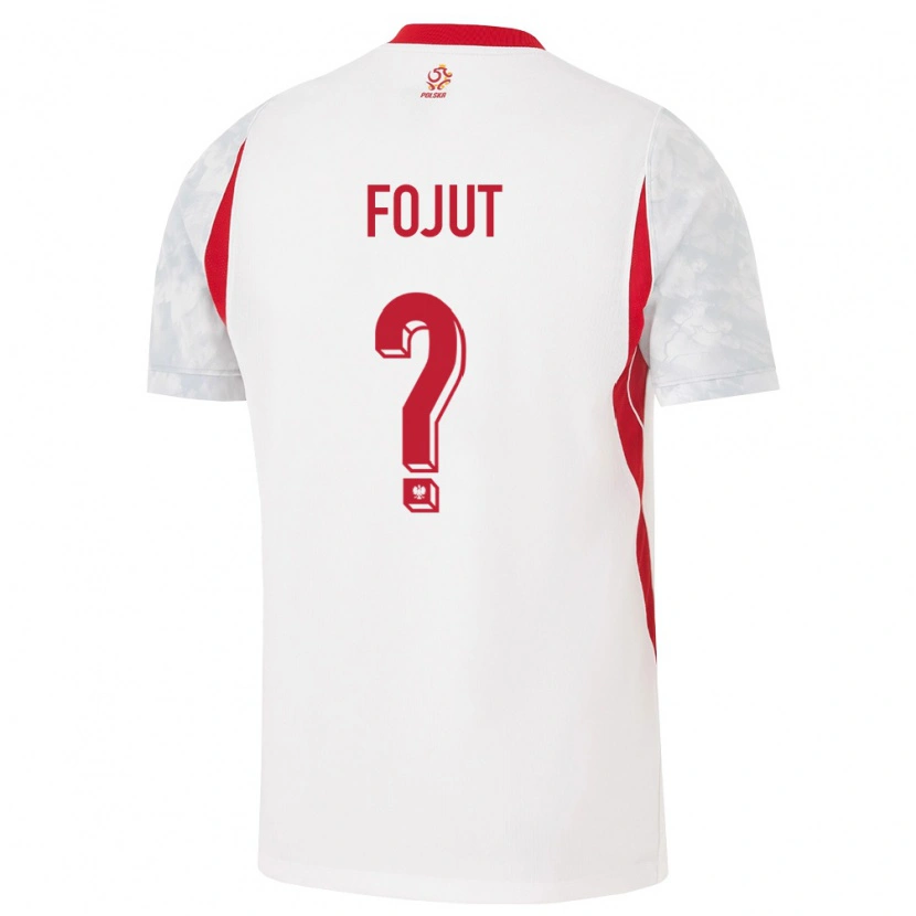 Danxen Niño Camiseta Polonia Antoni Fojut #0 Blanco Rojo Gris 1ª Equipación 26-28 La Camisa México