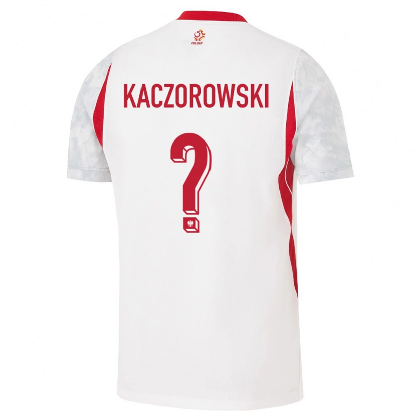 Danxen Niño Camiseta Polonia Jan Kaczorowski #0 Blanco Rojo Gris 1ª Equipación 26-28 La Camisa México