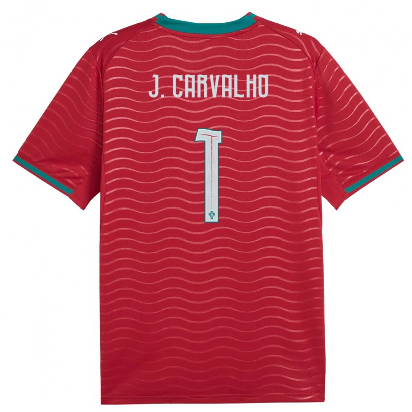 Danxen Niño Camiseta Portugal João Carvalho #1 Rojo Verde Blanco 1ª Equipación 26-28 La Camisa México