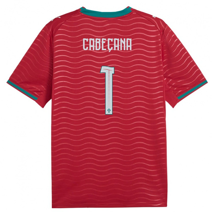 Danxen Niño Camiseta Portugal Joaquim Cabeçana #1 Rojo Verde Blanco 1ª Equipación 26-28 La Camisa México