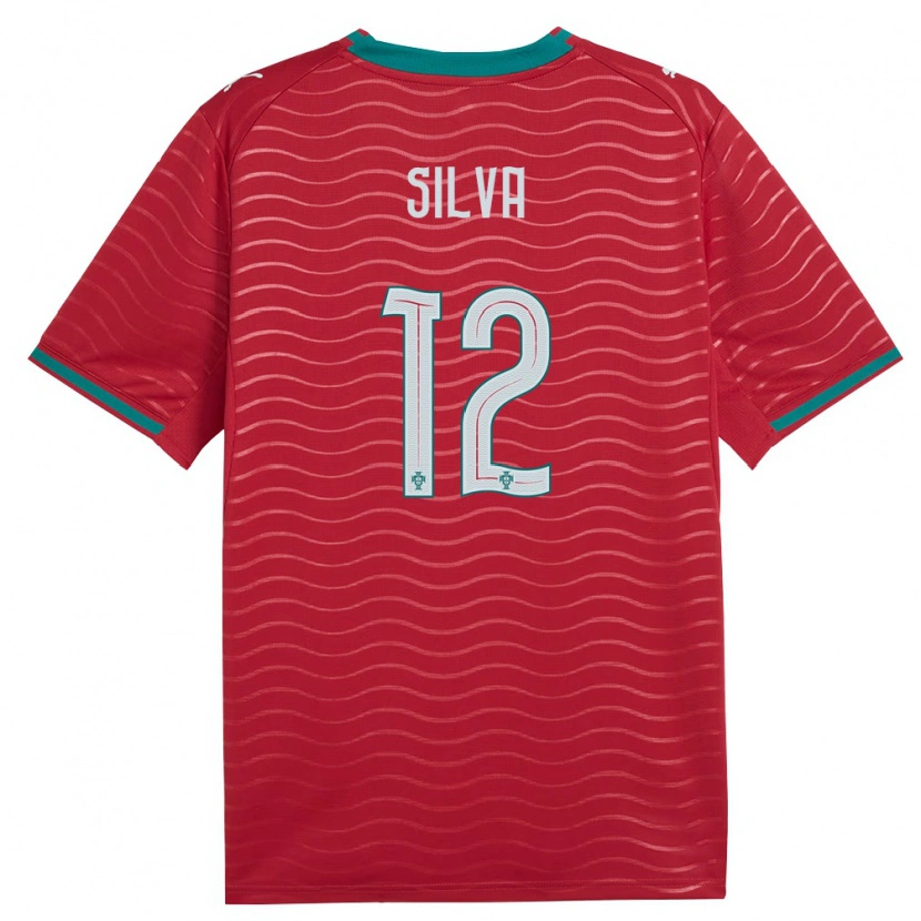 Danxen Niño Camiseta Portugal Vasco Silva #12 Rojo Verde Blanco 1ª Equipación 26-28 La Camisa México