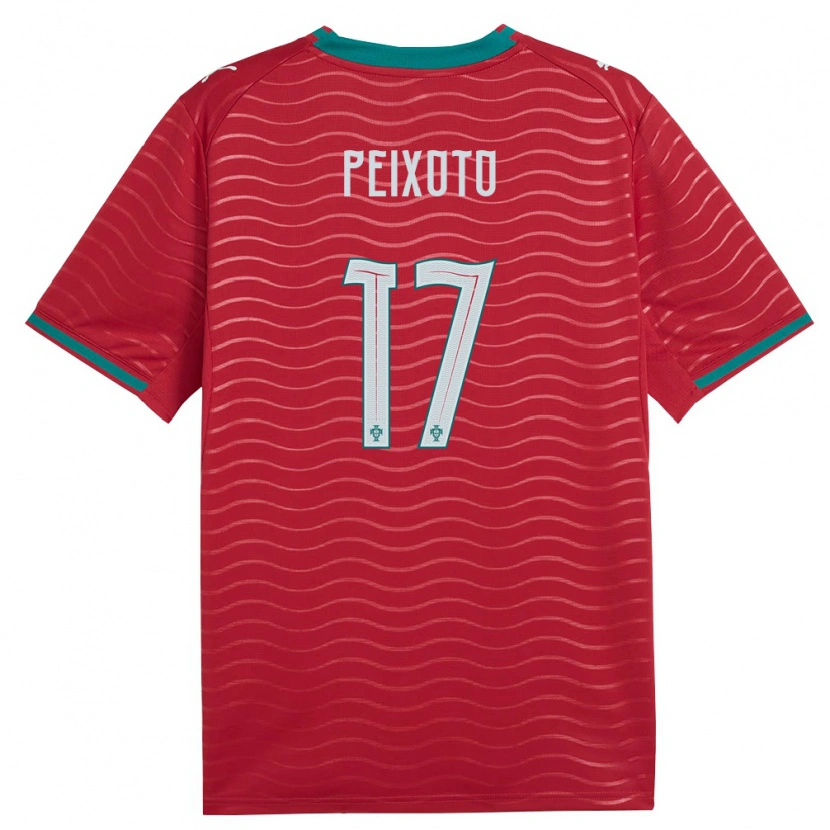 Danxen Niño Camiseta Portugal Tomás Peixoto #17 Rojo Verde Blanco 1ª Equipación 26-28 La Camisa México