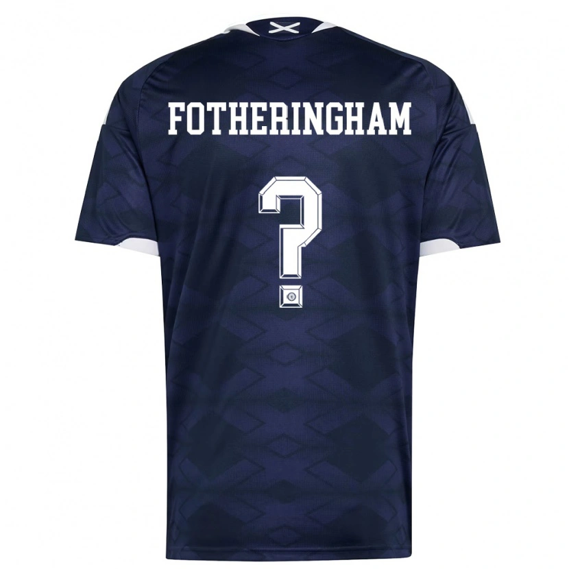 Danxen Niño Camiseta Escocia Kai Fotheringham #0 Marino Blanco 1ª Equipación 26-28 La Camisa México