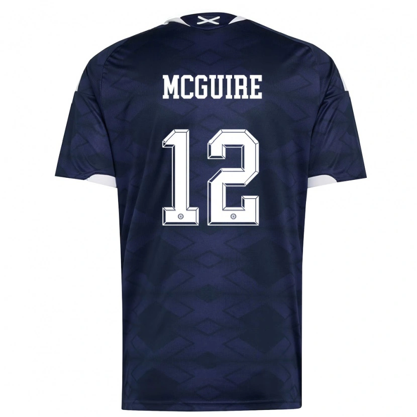 Danxen Niño Camiseta Escocia Rydnn Mcguire #12 Marino Blanco 1ª Equipación 26-28 La Camisa México