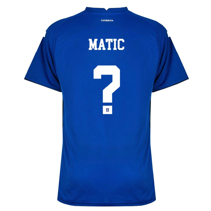 Danxen Niño Camiseta Serbia Filip Matic #0 Marino Rojo 1ª Equipación 26-28 La Camisa México