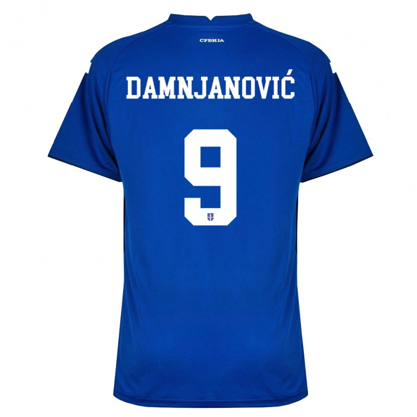 Danxen Niño Camiseta Serbia Jovana Damnjanovic #9 Marino Rojo 1ª Equipación 26-28 La Camisa México