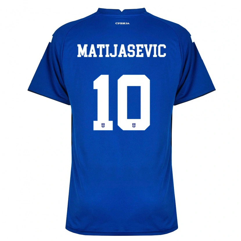 Danxen Niño Camiseta Serbia Filip Matijasevic #10 Marino Rojo 1ª Equipación 26-28 La Camisa México
