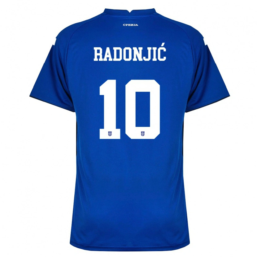 Danxen Niño Camiseta Serbia Mateja Radonjic #10 Marino Rojo 1ª Equipación 26-28 La Camisa México